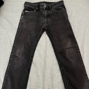 Diesel Men's Dark Gray Straight Jeans